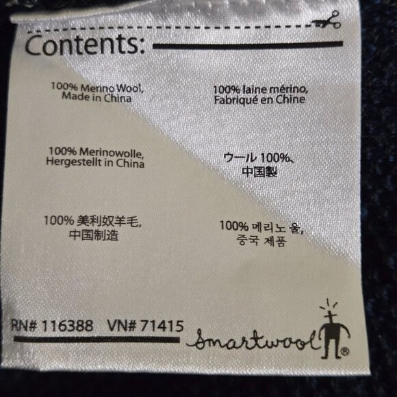 Smartwool 100% Merino Wool Navy Crewneck Sweater Outdoors Quality Size XL - Picture 6 of 9